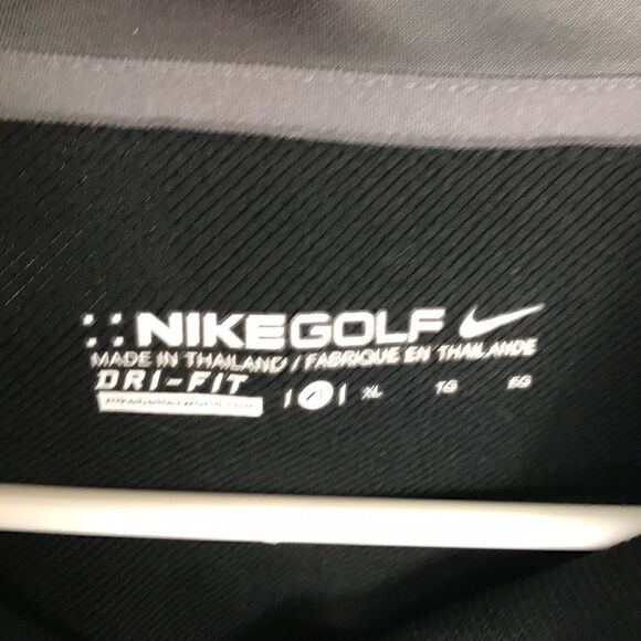 Nike Golf 1/4 Zip Long Sleeve Size XL Black Gray Dri-Fit - Picture 6 of 6